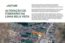 Alteração de itinerário na linha Bela Vista