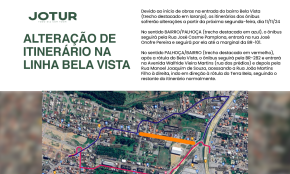 Alteração de itinerário na linha Bela Vista